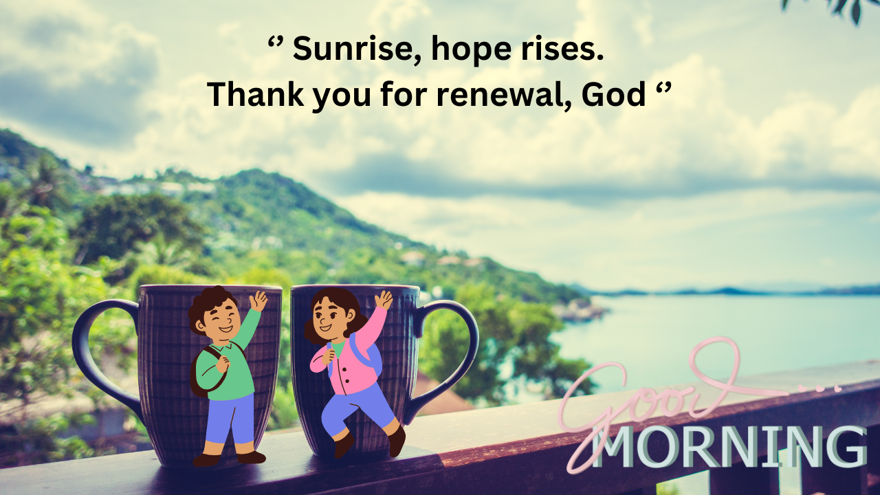 Sunrise, hope rises. Thank you for renewal, God 