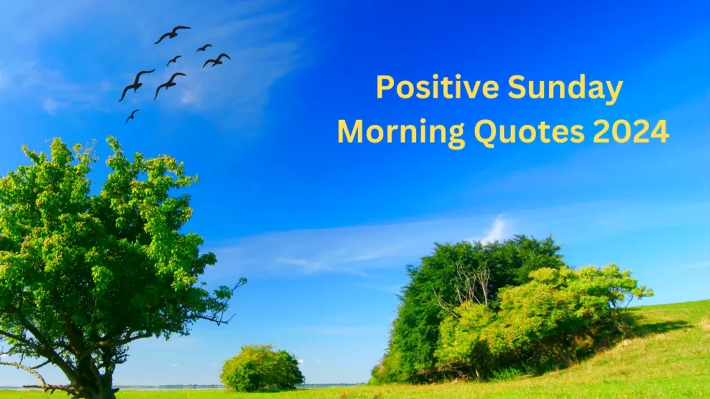 Positive Sunday Morning Quotes 2024