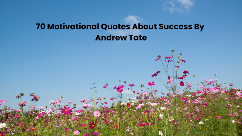 70 Motivational Quotes About Success By Andrew Tate