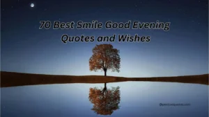 70 Best Smile Good Evening Quotes and Wishes