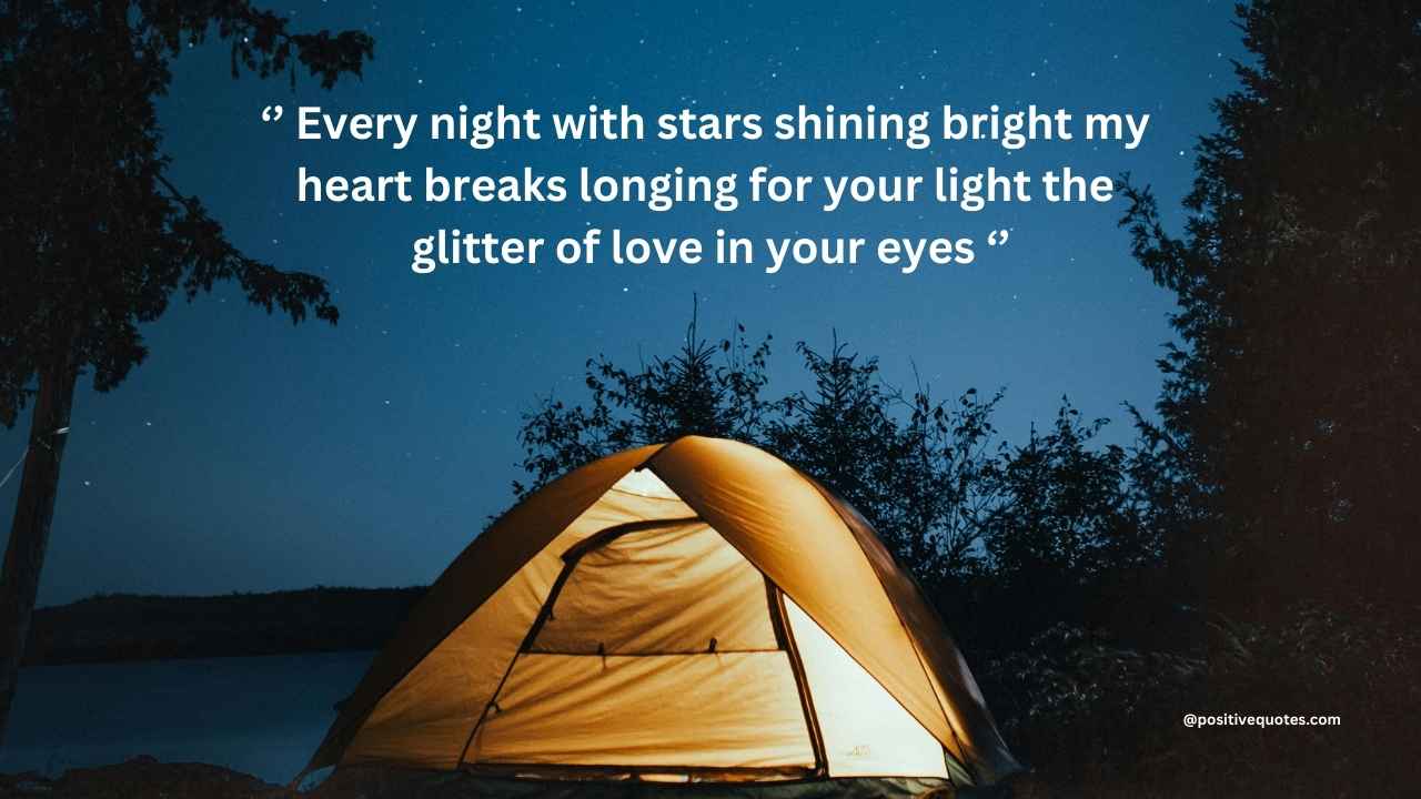 Every night with stars shining bright my heart breaks longing for your light the glitter of love in your eyes